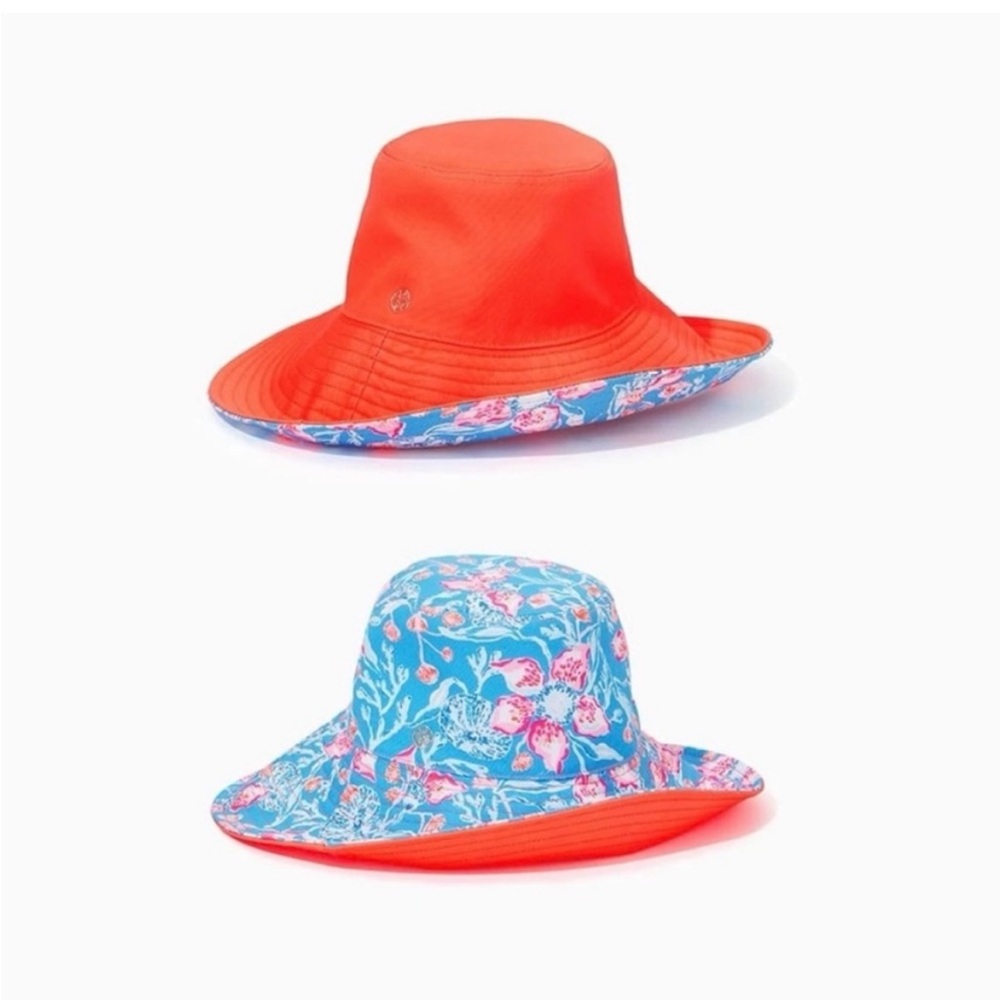 Lilly Pulitzer. Reversible canvas sun hat. Multi Bahamian Rapsody. - Picture 8 of 8
